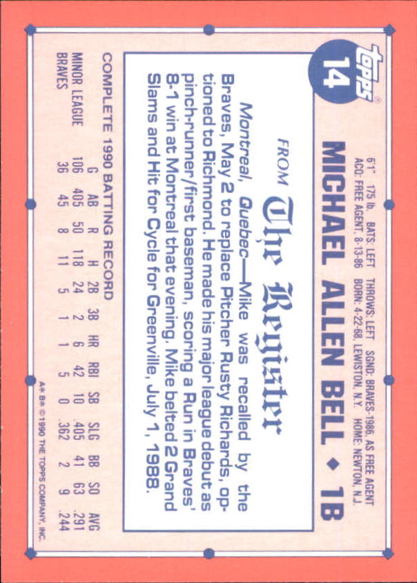 1991 Topps Debut '90 Baseball (Pick Card From List) C66 10-24 - Picture 17 of 209