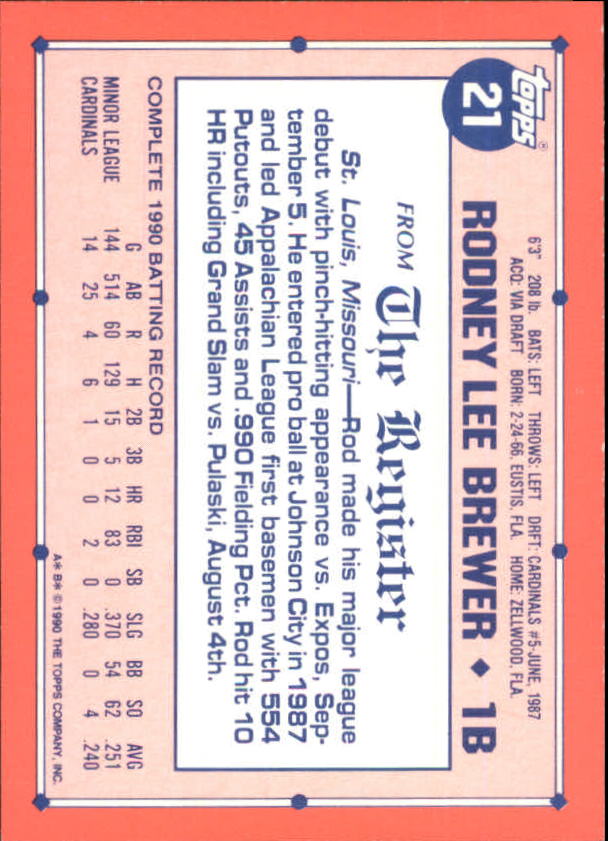 1991 Topps Debut '90 Baseball (Pick Card From List) C66 10-24 - Picture 27 of 209