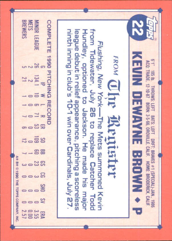 1991 Topps Debut '90 Baseball (Pick Card From List) C66 10-24 - Picture 29 of 209