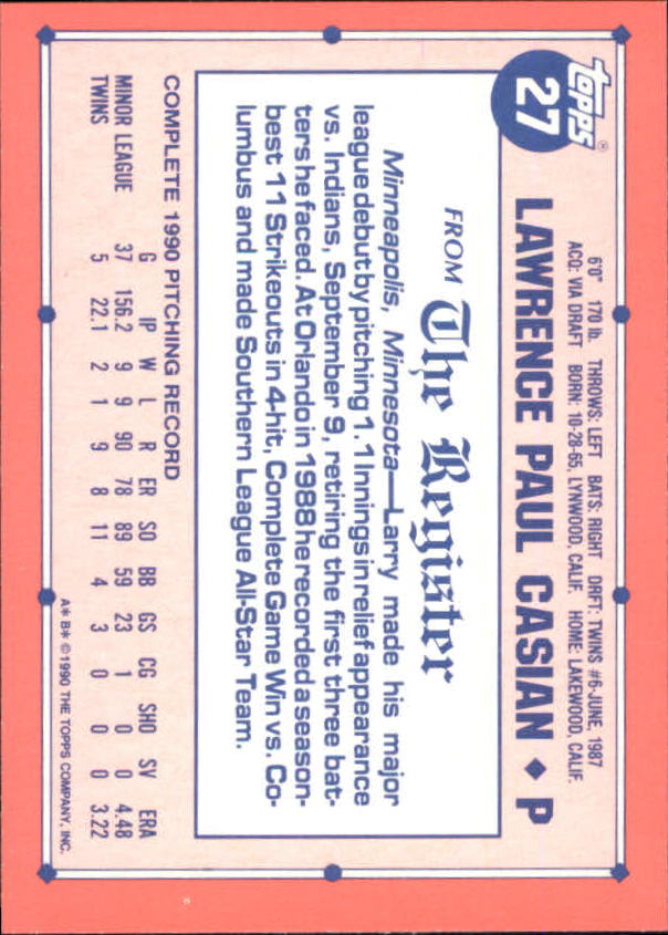 1991 Topps Debut '90 Baseball (Pick Card From List) C66 10-24 - Picture 37 of 209