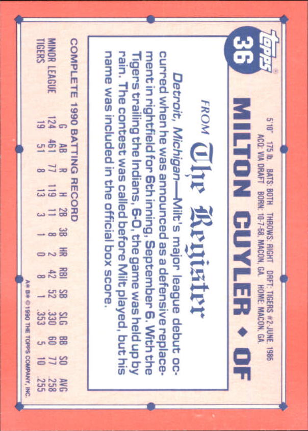 1991 Topps Debut '90 Baseball (Pick Card From List) C66 10-24 - Picture 47 of 209