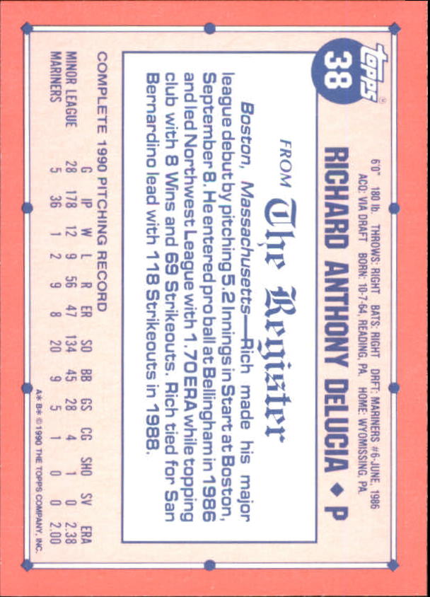 1991 Topps Debut '90 Baseball (Pick Card From List) C66 10-24 - Picture 49 of 209