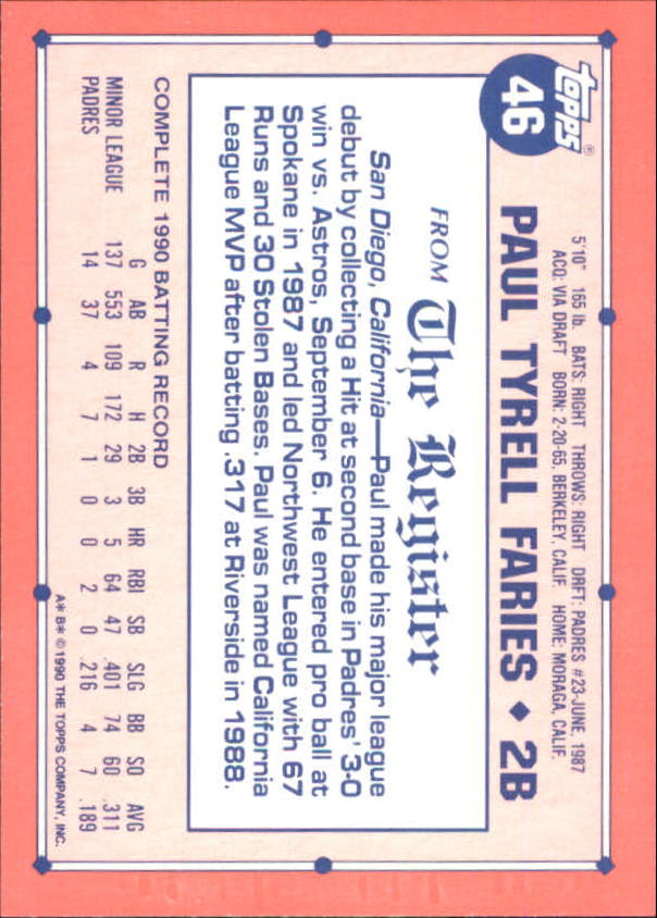 1991 Topps Debut '90 Baseball (Pick Card From List) C66 10-24 - Picture 61 of 209