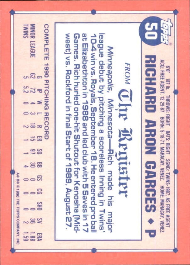 1991 Topps Debut '90 Baseball (Pick Card From List) C66 10-24 - Picture 65 of 209