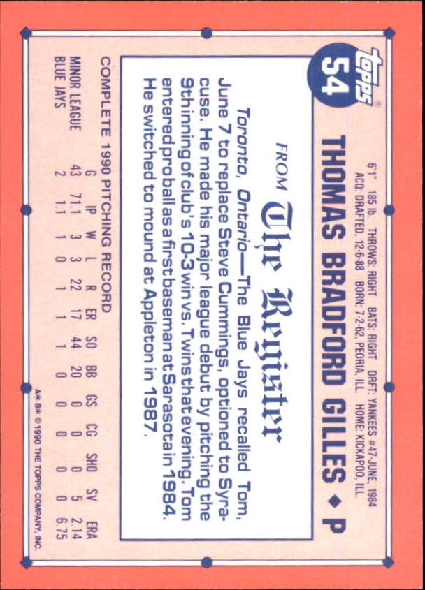 1991 Topps Debut '90 Baseball (Pick Card From List) C66 10-24 - Picture 69 of 209