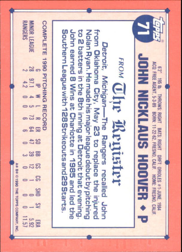 1991 Topps Debut '90 Baseball (Pick Card From List) C66 10-24 - Picture 89 of 209