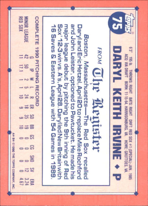 1991 Topps Debut '90 Baseball (Pick Card From List) C66 10-24 - Picture 95 of 209