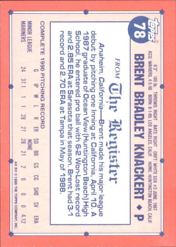 1991 Topps Debut '90 Baseball (Pick Card From List) C66 10-24 - Picture 101 of 209