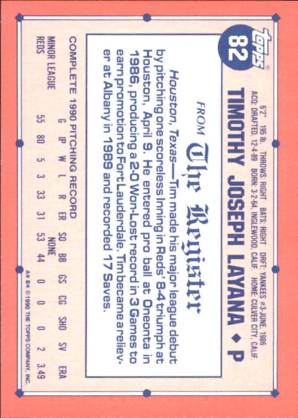 1991 Topps Debut '90 Baseball (Pick Card From List) C66 10-24 - Picture 105 of 209