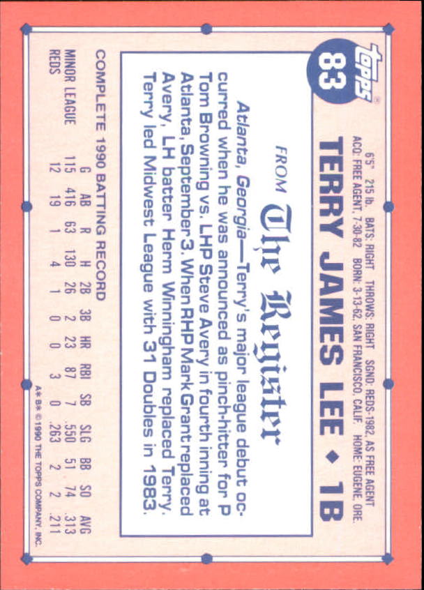 1991 Topps Debut '90 Baseball (Pick Card From List) C66 10-24 - Picture 107 of 209