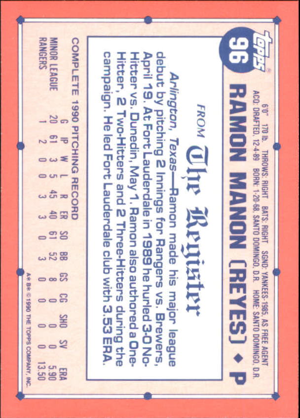 1991 Topps Debut '90 Baseball (Pick Card From List) C66 10-24 - Picture 119 of 209