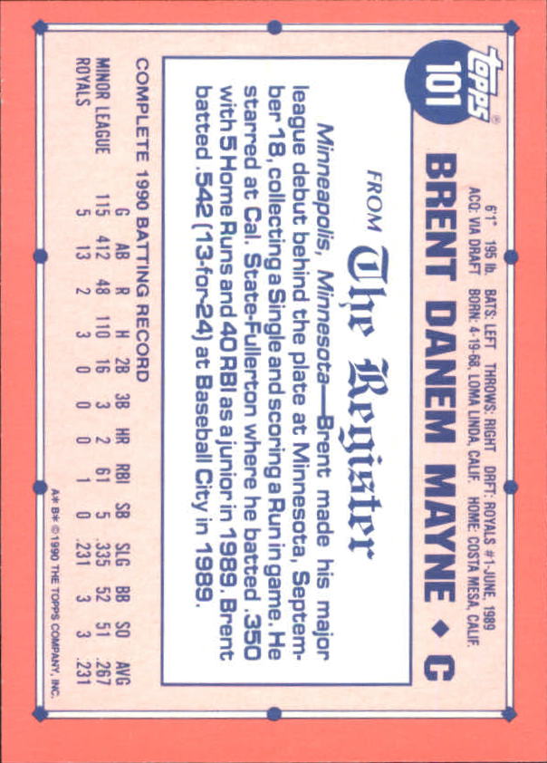 1991 Topps Debut '90 Baseball (Pick Card From List) C66 10-24 - Picture 125 of 209