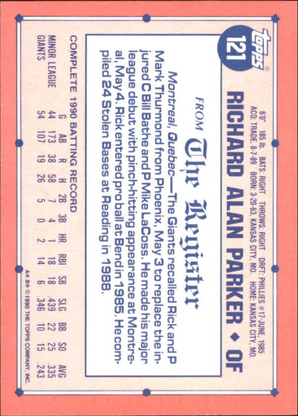 1991 Topps Debut '90 Baseball (Pick Card From List) C66 10-24 - Picture 141 of 209