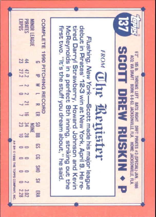 1991 Topps Debut '90 Baseball (Pick Card From List) C66 10-24 - Picture 161 of 209