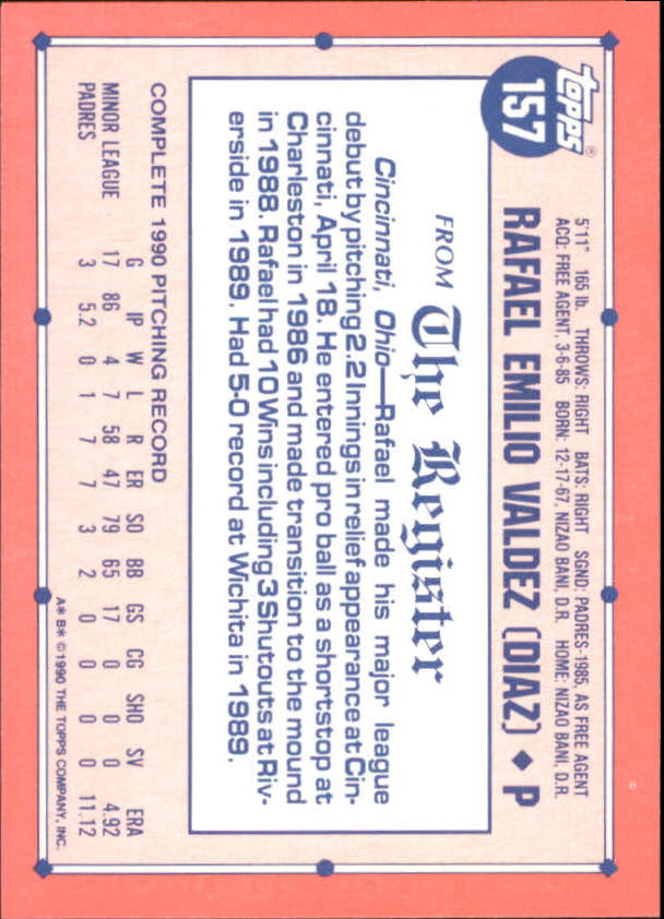 1991 Topps Debut '90 Baseball (Pick Card From List) C66 10-24 - Picture 187 of 209