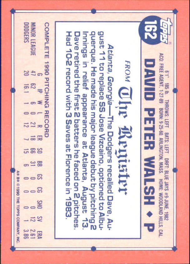 1991 Topps Debut '90 Baseball (Pick Card From List) C66 10-24 - Picture 195 of 209