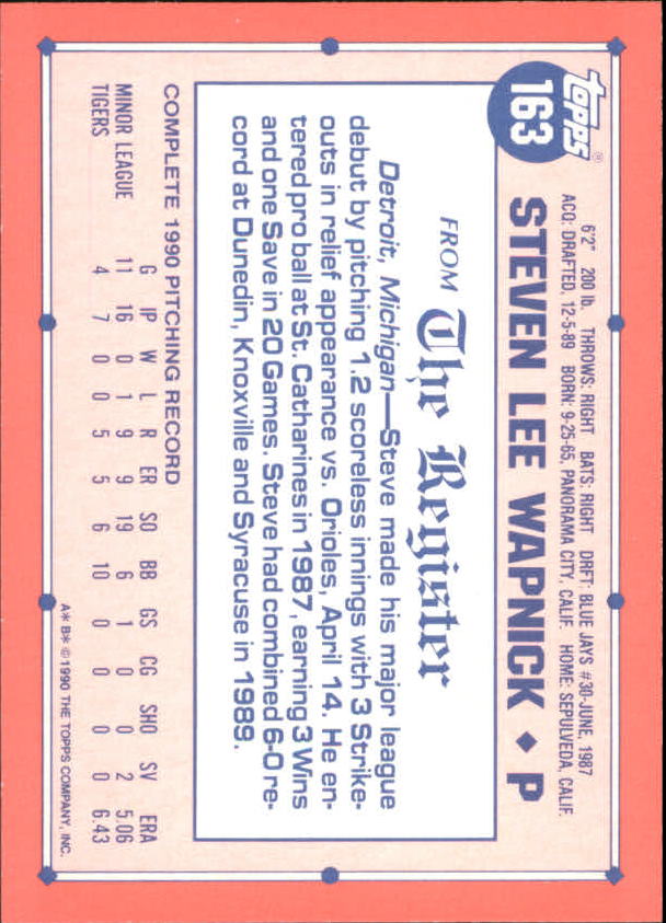 1991 Topps Debut '90 Baseball (Pick Card From List) C66 10-24 - Picture 197 of 209