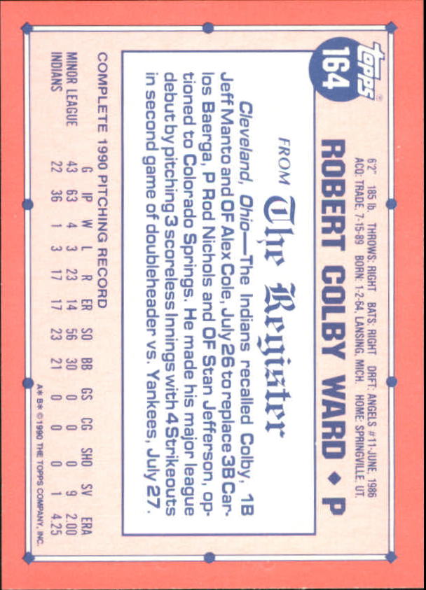 1991 Topps Debut '90 Baseball (Pick Card From List) C66 10-24 - Picture 199 of 209