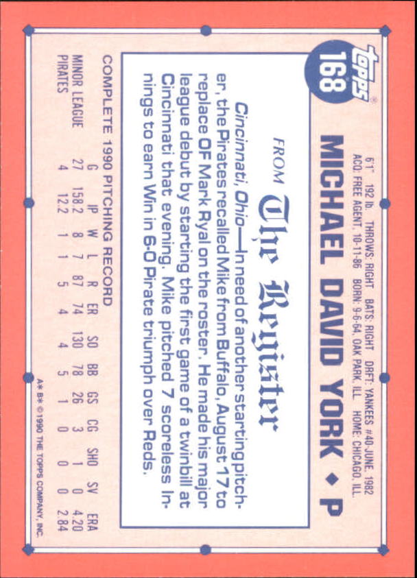 1991 Topps Debut '90 Baseball (Pick Card From List) C66 10-24 - Picture 207 of 209