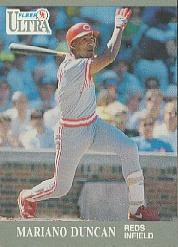 1991 Ultra #94 Mariano Duncan UER/Right back photo/is Billy Hatcher