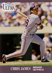 1991 Ultra #114 Chris James UER/Card number is 111