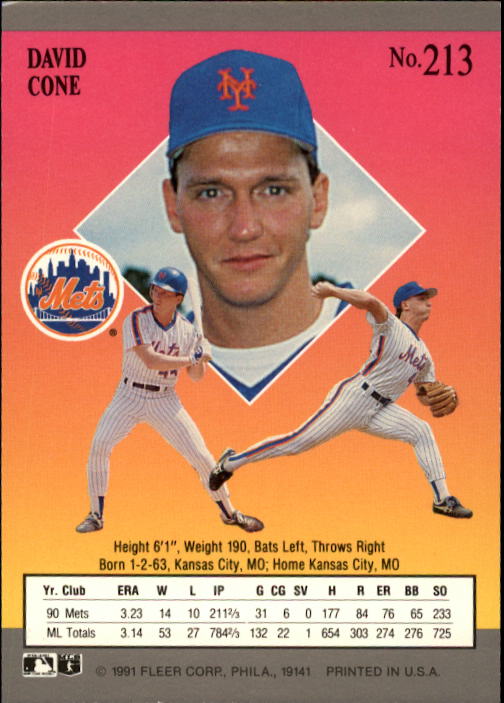 B2189- 1991 Ultra Baseball Card #s 1-250 +Rookies -You Pick- 15+ FREE US SHIP - Picture 423 of 495