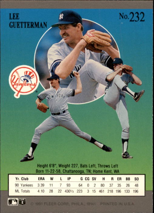 B2189- 1991 Ultra Baseball Card #s 1-250 +Rookies -You Pick- 15+ FREE US SHIP - Picture 461 of 495
