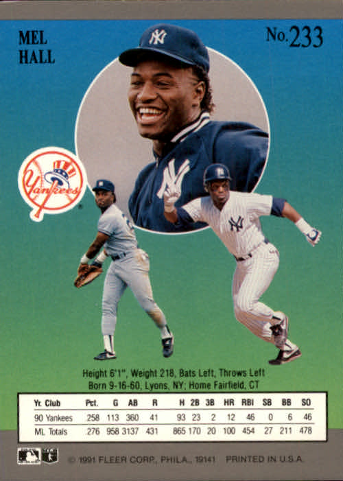 B2189- 1991 Ultra Baseball Card #s 1-250 +Rookies -You Pick- 15+ FREE US SHIP - Picture 463 of 495