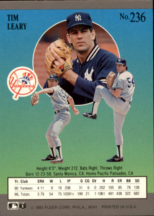 B2189- 1991 Ultra Baseball Card #s 1-250 +Rookies -You Pick- 15+ FREE US SHIP - Picture 469 of 495