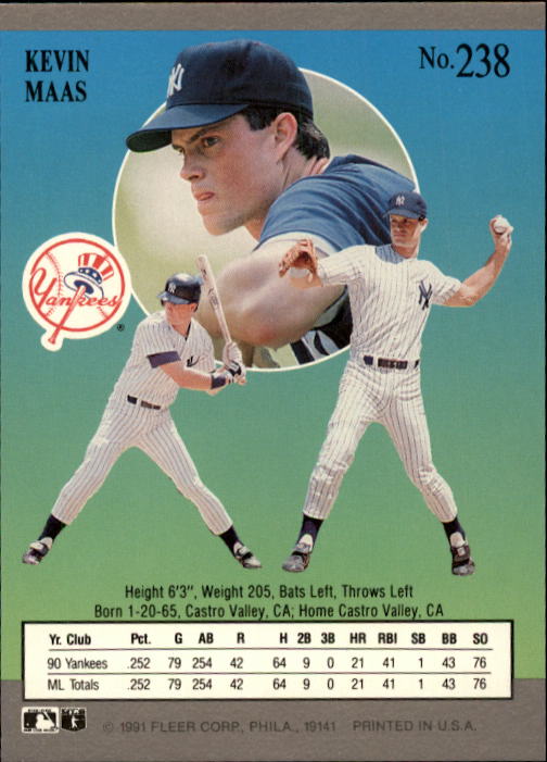 B2189- 1991 Ultra Baseball Card #s 1-250 +Rookies -You Pick- 15+ FREE US SHIP - Picture 473 of 495