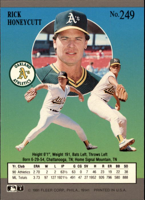 B2189- 1991 Ultra Baseball Card #s 1-250 +Rookies -You Pick- 15+ FREE US SHIP - Picture 493 of 495