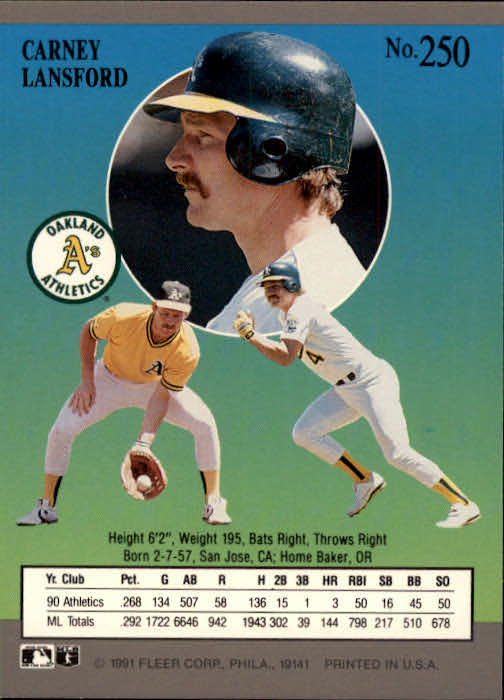 B2189- 1991 Ultra Baseball Card #s 1-250 +Rookies -You Pick- 15+ FREE US SHIP - Picture 495 of 495