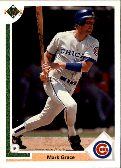 Mark Grace 1991 Stadium Club #290 Chicago Cubs