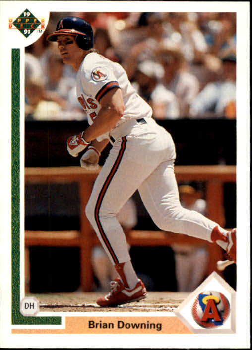 1991 Upper Deck #231A Brian Downing ERR/No position on front