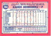 1991 O-Pee-Chee #194 Xavier Hernandez back image