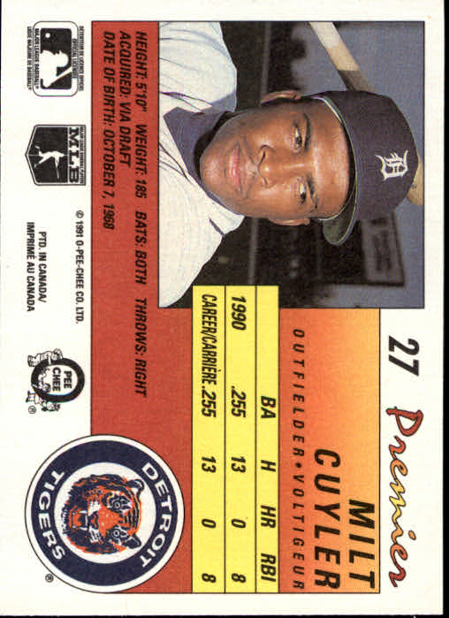 A4831- 1991 O-Pee-Chee Premier Baseball #s 1-132 -You Pick- 15+ FREE US SHIP - Picture 53 of 251