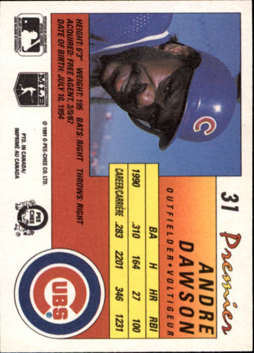 A4831- 1991 O-Pee-Chee Premier Baseball #s 1-132 -You Pick- 15+ FREE US SHIP - Picture 61 of 251