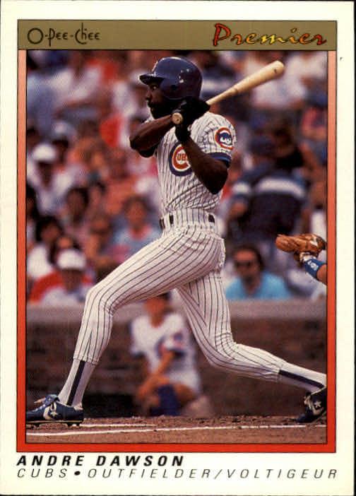 1991 O-Pee-Chee Premier Andre Dawson #31 Chicago Cubs Baseball Card