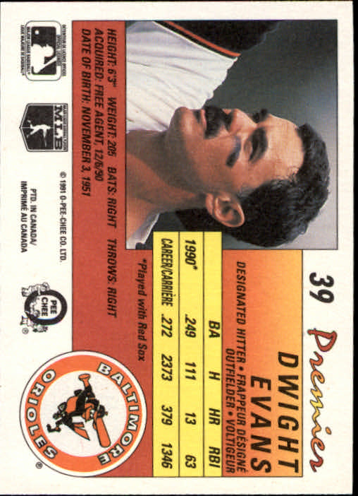 A4831- 1991 O-Pee-Chee Premier Baseball #s 1-132 -You Pick- 15+ FREE US SHIP - Picture 77 of 251