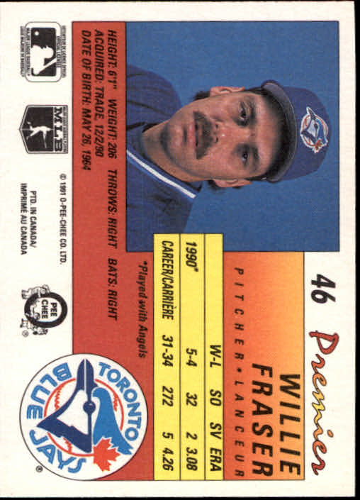 A4831- 1991 O-Pee-Chee Premier Baseball #s 1-132 -You Pick- 15+ FREE US SHIP - Picture 91 of 251