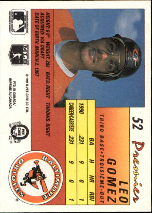 A4831- 1991 O-Pee-Chee Premier Baseball #s 1-132 -You Pick- 15+ FREE US SHIP - Picture 103 of 251