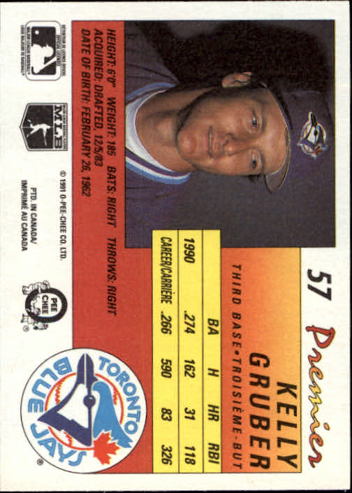 A4831- 1991 O-Pee-Chee Premier Baseball #s 1-132 -You Pick- 15+ FREE US SHIP - Picture 111 of 251