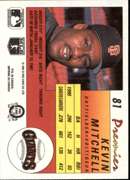 A4831- 1991 O-Pee-Chee Premier Baseball #s 1-132 -You Pick- 15+ FREE US SHIP - Picture 157 of 251