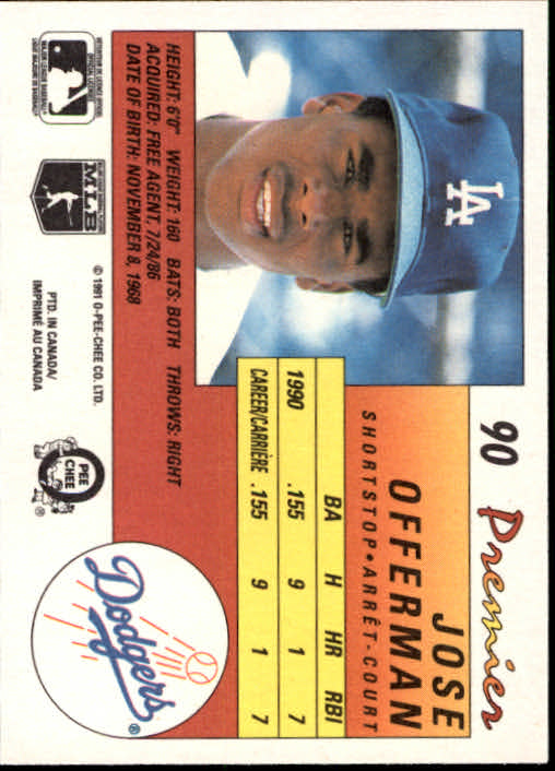 A4831- 1991 O-Pee-Chee Premier Baseball #s 1-132 -You Pick- 15+ FREE US SHIP - Picture 173 of 251