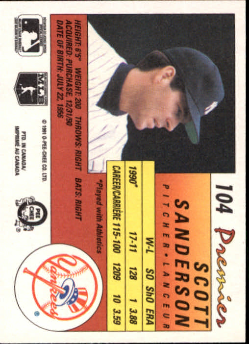 A4831- 1991 O-Pee-Chee Premier Baseball #s 1-132 -You Pick- 15+ FREE US SHIP - Picture 199 of 251