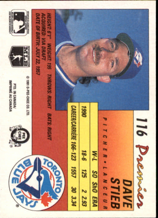A4831- 1991 O-Pee-Chee Premier Baseball #s 1-132 -You Pick- 15+ FREE US SHIP - Picture 221 of 251