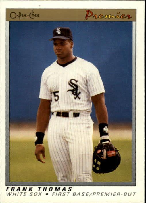  1991 O-Pee Chee Frank Thomas White Sox Rookie Baseball Card  #121 : Collectibles & Fine Art