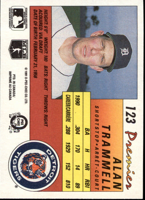 A4831- 1991 O-Pee-Chee Premier Baseball #s 1-132 -You Pick- 15+ FREE US SHIP - Picture 233 of 251