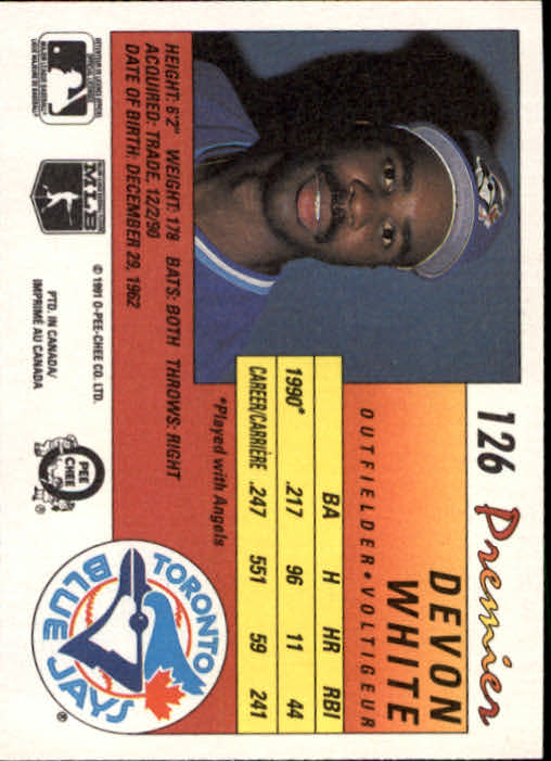 A4831- 1991 O-Pee-Chee Premier Baseball #s 1-132 -You Pick- 15+ FREE US SHIP - Picture 239 of 251