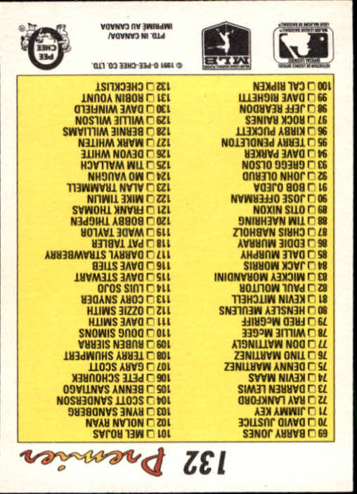 A4831- 1991 O-Pee-Chee Premier Baseball #s 1-132 -You Pick- 15+ FREE US SHIP - Picture 251 of 251